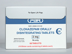 Klonopin Oral CLONAZEPAM 2 MG ODT
